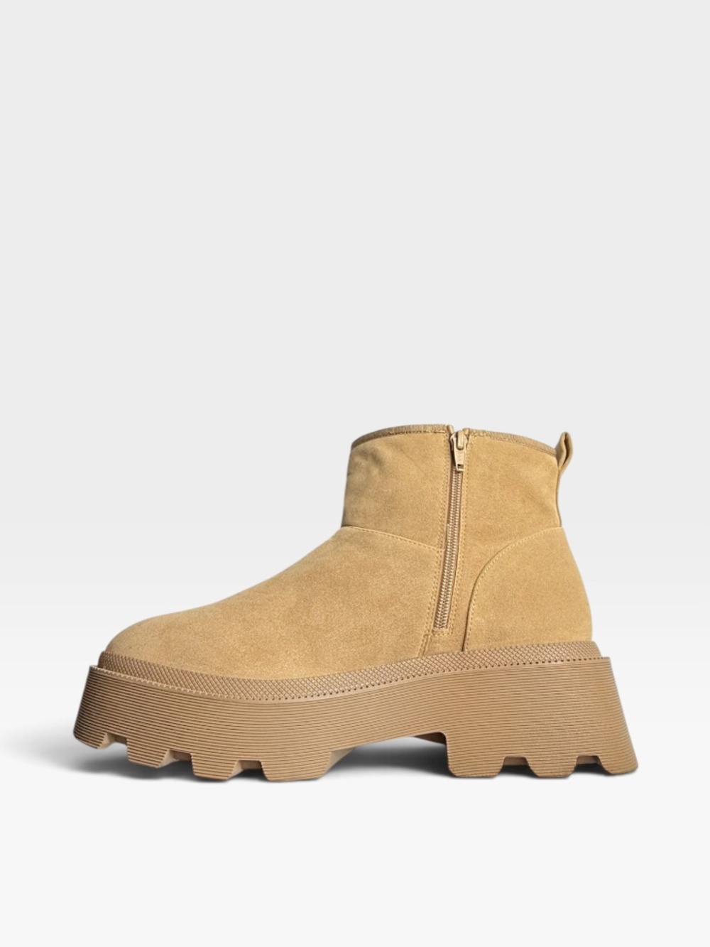 Universal Thread Women's Rowland Winter Boot Size 11 Tan Sherpa Lining Winter - Picture 8 of 12